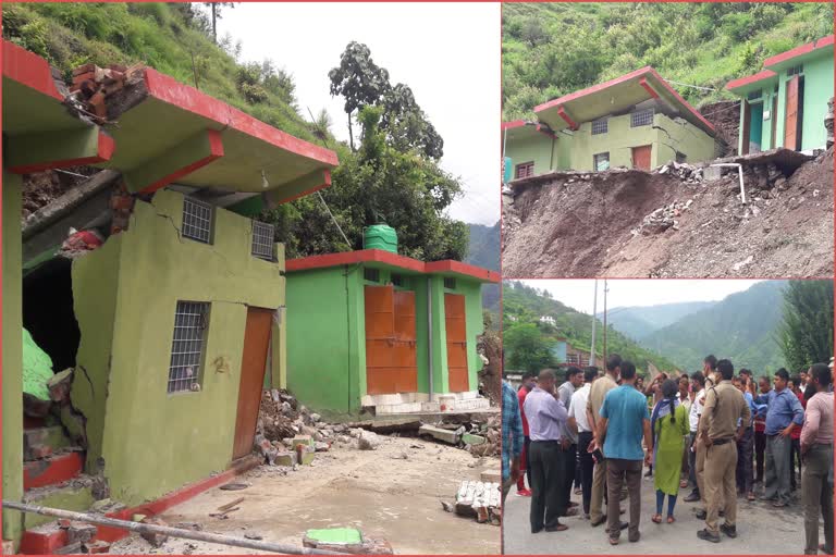 उत्तराखंड : कंपनी की लापरवाही से स्यासूं गांव में गिरा मकान, लोगों में आक्रोश