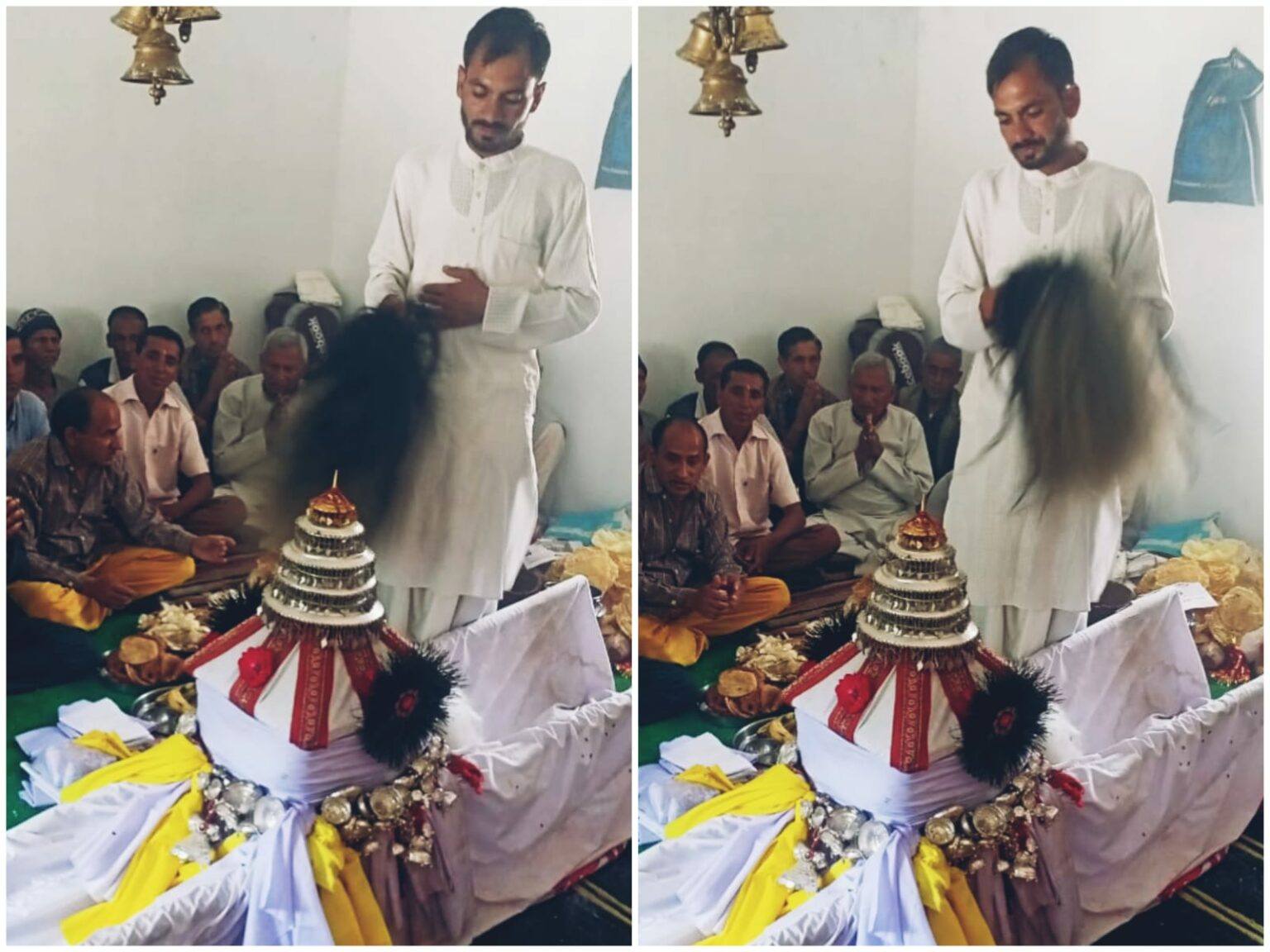 टिहरी उत्‍तराखंड न्यूज़ : ग्रामीणों ने पूजा-अर्चना कर कोणेश्वर महादेव की पालकी का स्वागत किया।