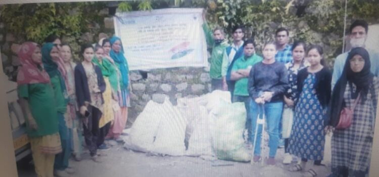 मसूरी : कीन संस्था ने चलाया स्वच्छता अभियान, किया 800 किलो कचरा एकत्र
