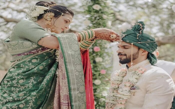 ऋतुराज गायकवाड़ शादी की तस्वीरें: ऋतुराज गायकवाड़ शादी के बंधन में बंधे, महाराष्ट्र के क्रिकेटर के साथ सात फेरे लिए