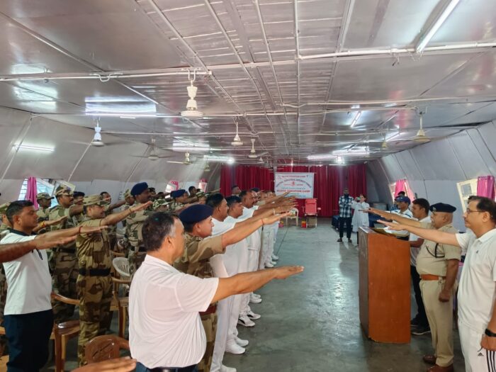 CISF के जवानों ने रक्तदान किया