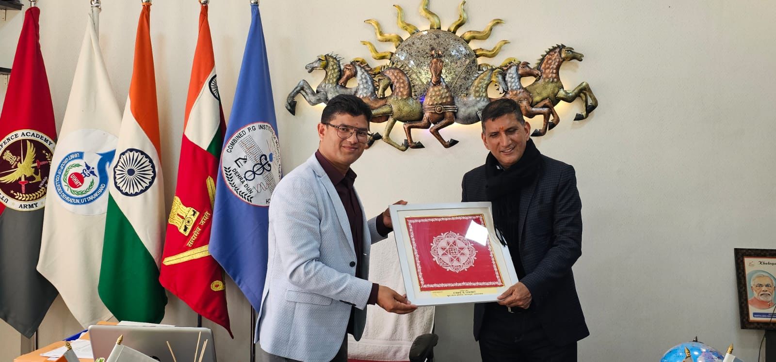 Social worker Raj Bhatt appreciated the activities of CIMS College.