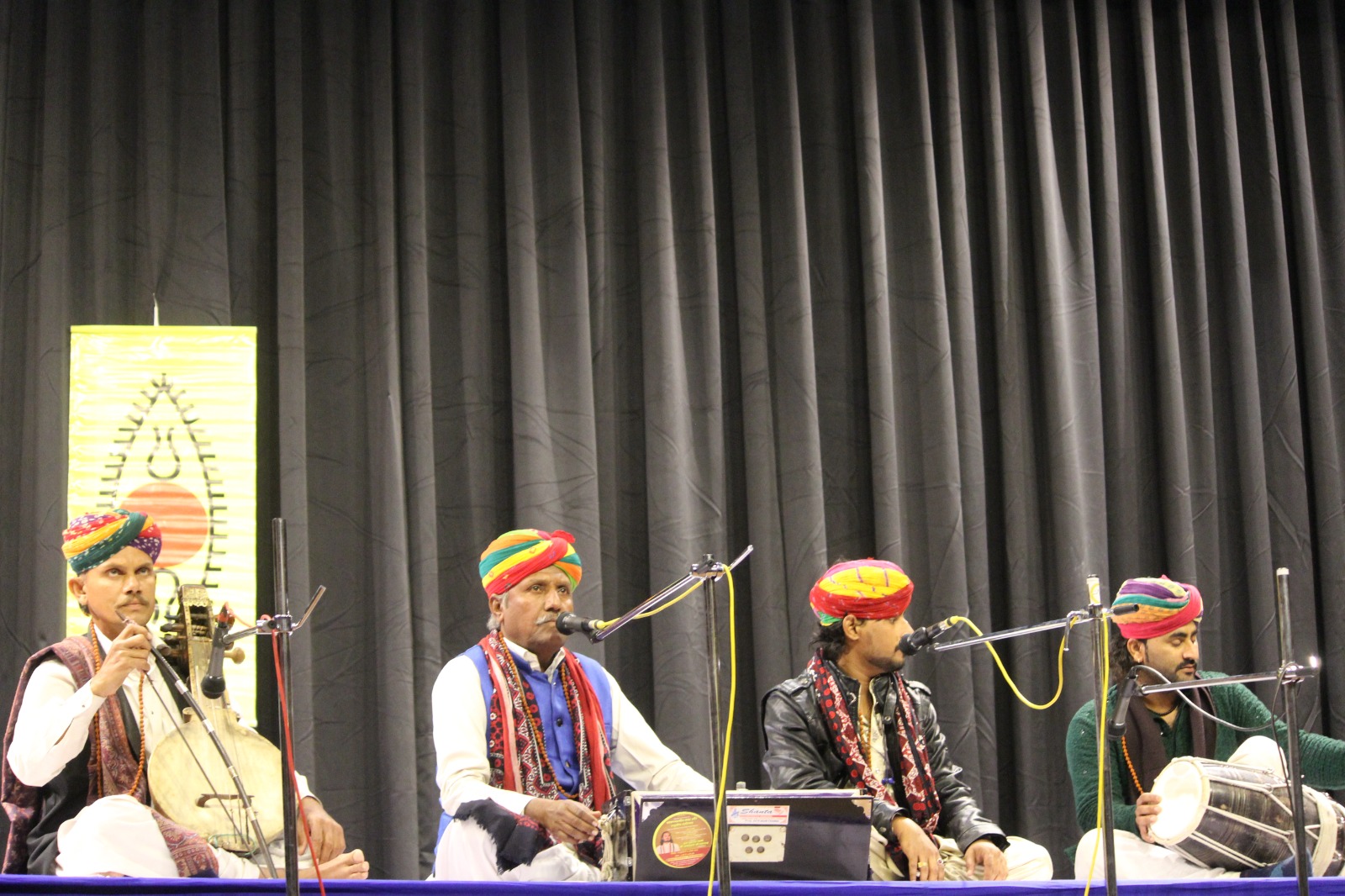 Spike McKay organized Rajasthani folk performance by Bhutte Khan Manganiar & Group.