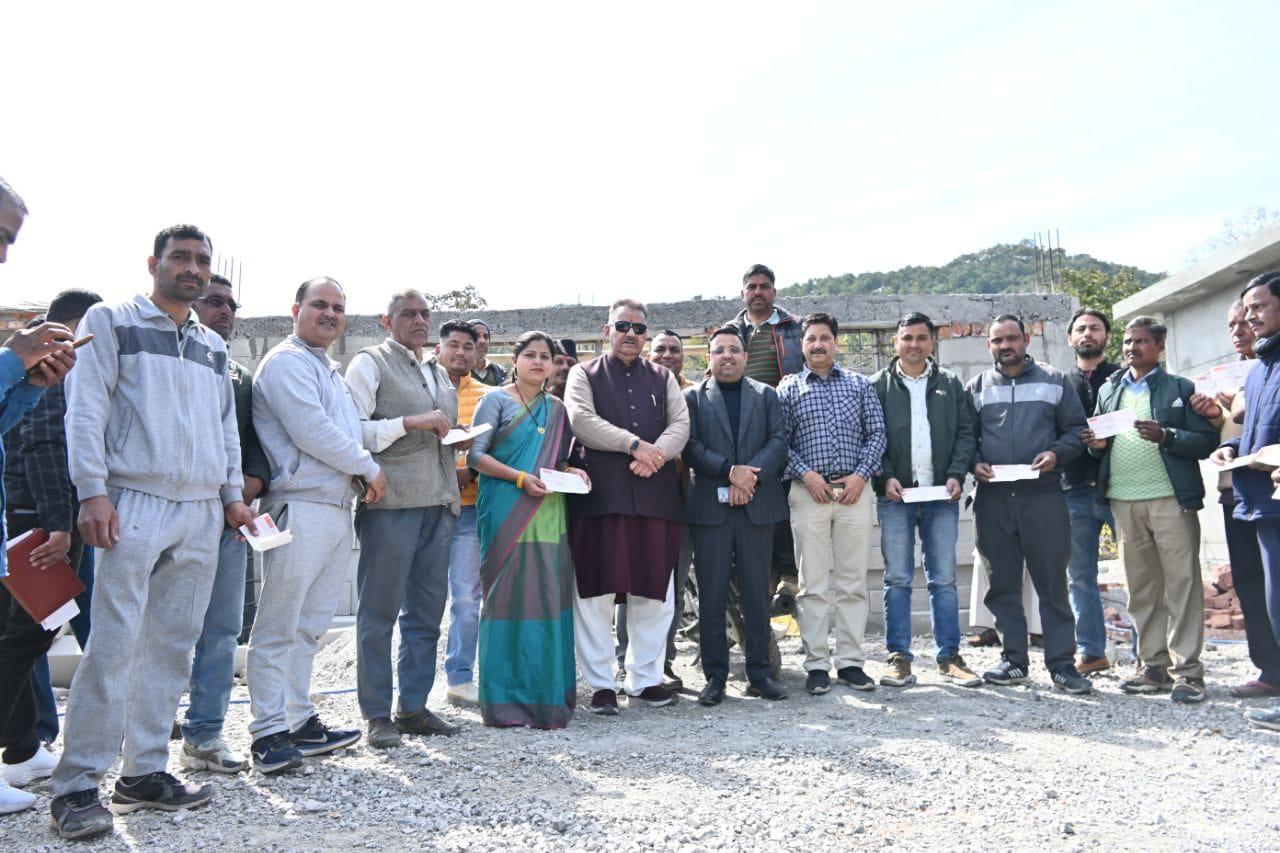 Financial assistance checks provided to 13 disaster affected families in Sarkhet