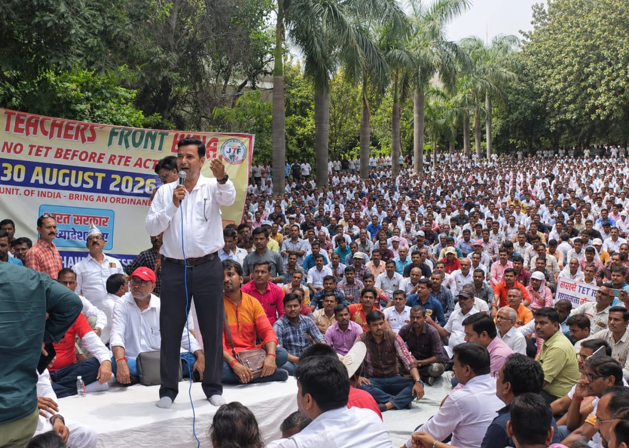 Concern among the teaching community regarding the mandatory TET requirement; demand for a balanced solution between teachers' interests and quality education.