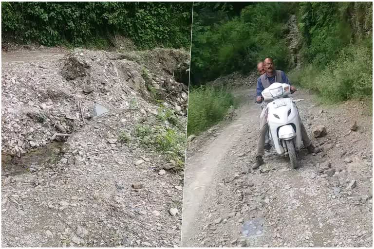 उत्‍तराखंड विकासनगर : हादसों को दे रहा दावत खस्ताहाल हईया-अलसी मोटर मार्ग , लोगों में आक्रोश