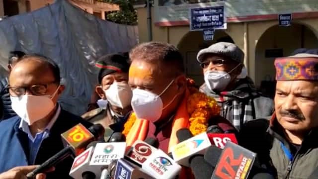 उत्‍तराखंड न्यूज़ मसूरी : मसूरी से कैबिनेट मंत्री गणेश जोशी ने दाखिल किया नामांकन, फार्म भरने के बाद किया ये दावा