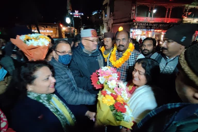 उत्‍तराखंड मसूरी न्यूज़ : बीजेपी की विजय संकल्प यात्रा का मसूरी में जोरदार स्वागत, कांग्रेस पर निशाना साधा