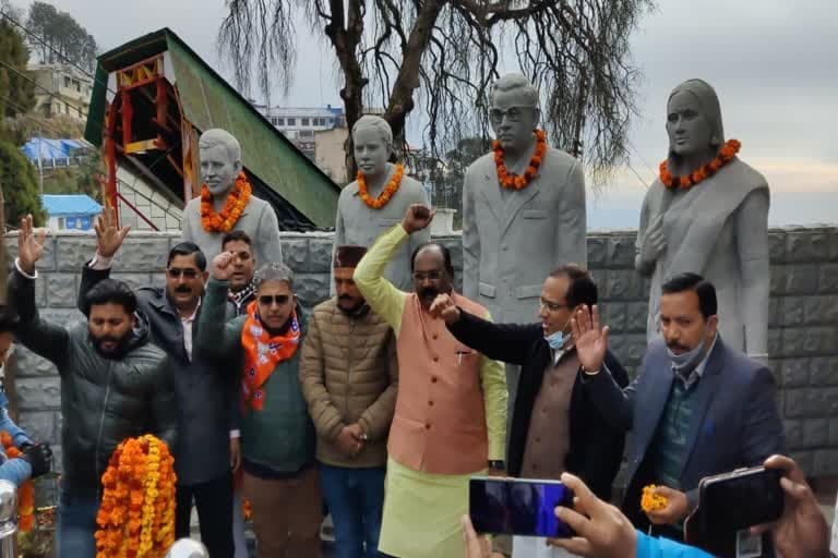 उत्‍तराखंड मसूरी न्यूज़ : भाजपा की विजय संकल्प यात्रा मसूरी से टिहरी के लिए रवाना, उत्तरकाशी में समाप्त होगी