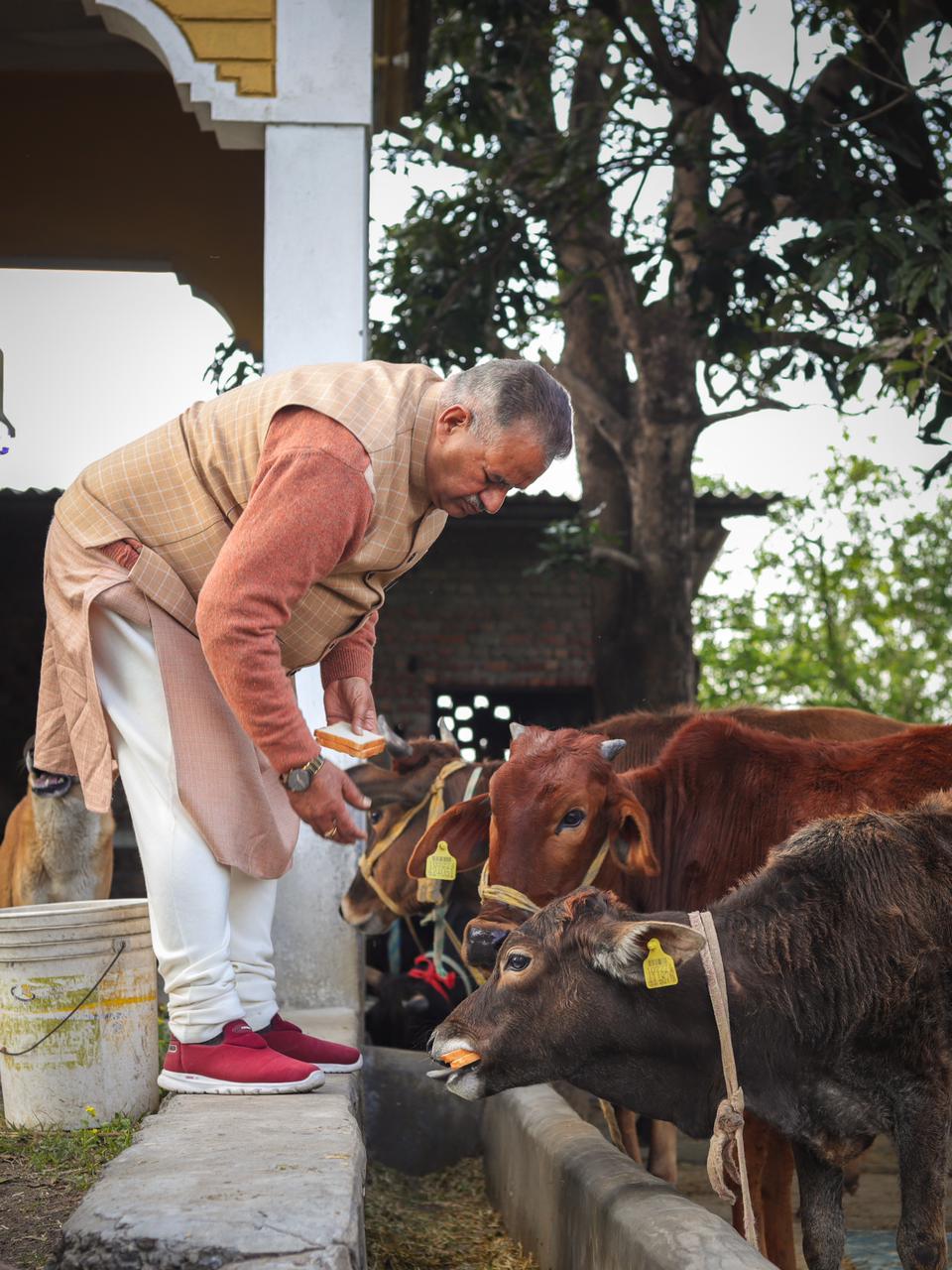 उत्‍तराखंड ब्रेकिंग न्यूज़ : गो पूजन कर, आर्य नगर में शिव मूर्ति स्थापना में पहुचे कैबिनेट मंत्री गणेश जोशी