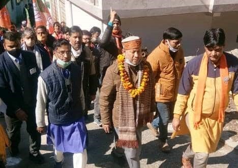 उत्‍तराखंड टिहरी न्यूज़ : गढ़वाल के सांसद ने देवप्रयाग में भाजपा के पक्ष में वोट मांगे