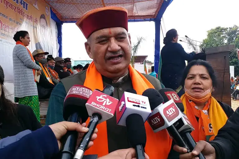 उत्‍तराखंड मसूरी न्यूज़ : गणेश जोशी ने कांग्रेस प्रत्याशी पर साधा निशाना, कौन मांगता है रो-रोकर वोट ?