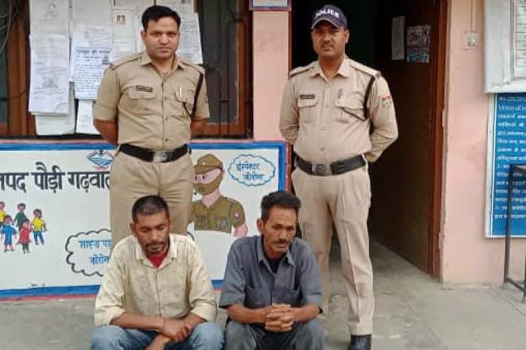 पौड़ी गढ़वाल उत्तराखंड न्यूज़ : दो गैर जमानती वारंटी आरोपियों को थाना थलीसैंण पुलिस ने गिरफ्तार किया