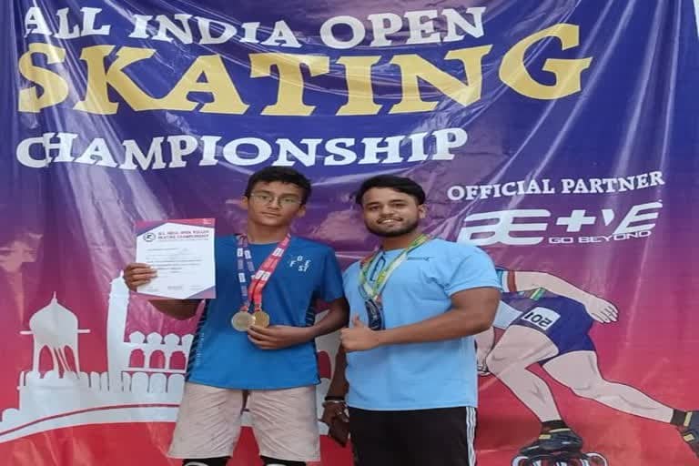पौड़ी : श्रेष्ठ नेगी ने ऑल इंडिया ओपन स्केटिंग में जीता गोल्ड मेडल