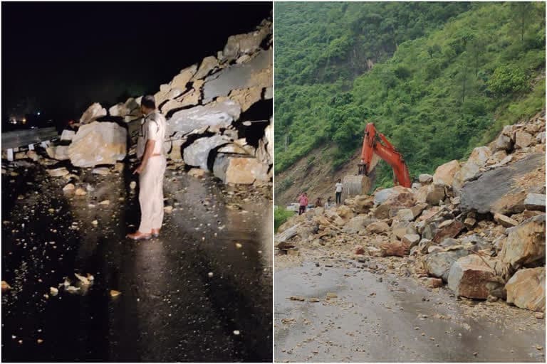 श्रीनगर: फरासू में पहाड़ी से भारी मलबा आने के कारण ऋषिकेश बद्रीनाथ हाईवे बंद , अलकनंदा खतरे के निशान से ऊपर बह रही है