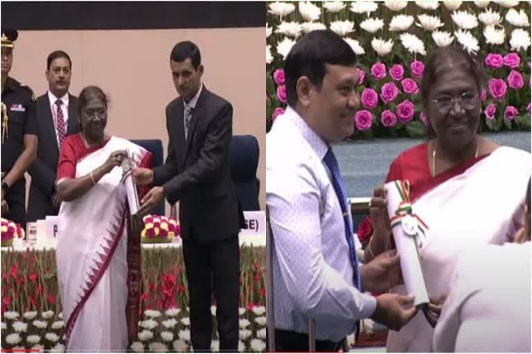 देहरादून : शिक्षक दिवस पर राष्ट्रपति द्रौपदी मुर्मू ने उत्तराखंड के दो शिक्षकों को सम्मानित किया
