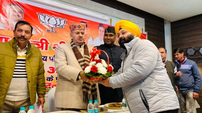 COSAMB के चैयरमैन बनने पर भाजपा मसूरी मंडल के पार्टी पाधिकारियों कार्यकर्ताओं ने मंत्री जोशी का किया भव्य स्वागत।
