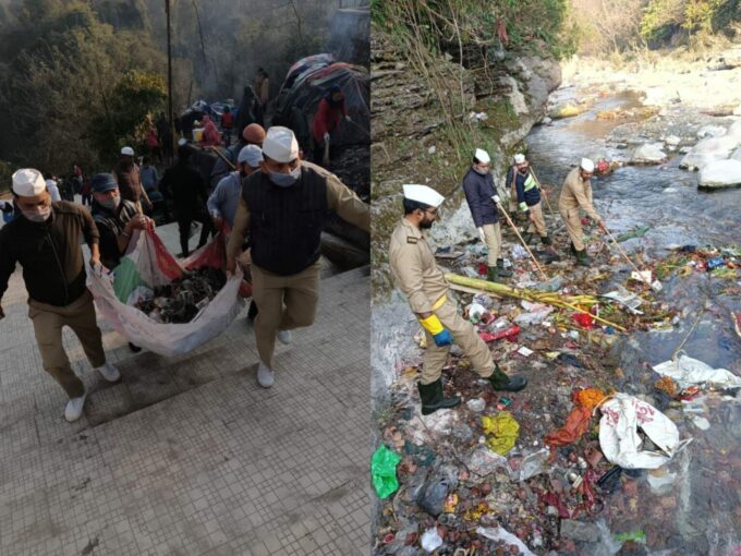 निरंकारी मिशन ने टपकेश्वर मंदिर व तमसा नदी में चलाया सफाई अभियान, लोगों को किया जागरूक