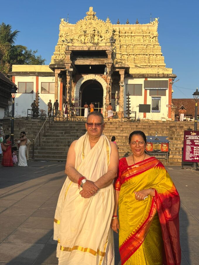 केरल पहुँचे कैबिनेट मंत्री गणेश जोशी ने पद्मनाभस्वामी एवं पहवांगड़ी गणपति मंदिर में दर्शन किए।