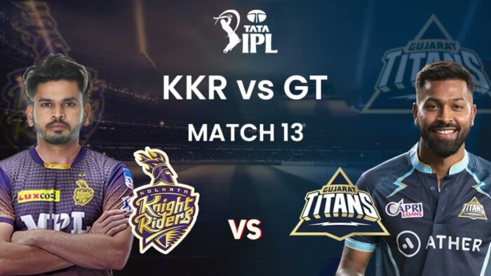 आज  गुजरात टाइटंस और कोलकाता नाइट राइडर्स के बीच होगा मैच