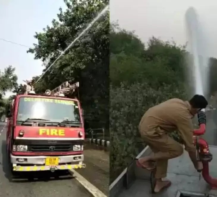 दिल्ली में आग: आईटीओ के पास विकास भवन में लगी आग, दमकल की चार गाड़ियां मौके पर