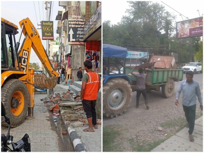 अतिक्रमण पर जिलाधिकारी के निर्देशानुसार सख्त कार्रवाई।