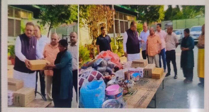 मंत्री गणेश जोशी ने मालसी में हुए अग्निकांड के पीड़ित परिवार से की मुलाकात।