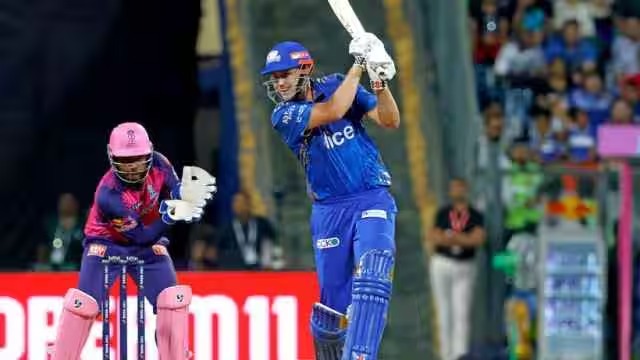 टिम डेविड की बदौलत मुंबई इंडियंस ने रोमांचक मैच में राजस्थान रॉयल्स को छह विकेट से हराया