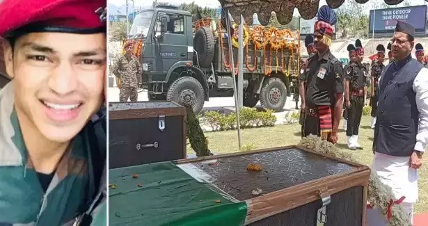 शहीद हुए रुचिन सिंह का पार्थिव शरीर जौलीग्रांट एयरपोर्ट पहुंचा।,सीएम धामी ने दी श्रद्धांजलि