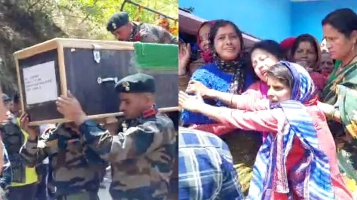 लोगों की आंखें नम कर गए शहीद रुचिन रावत , उनके छोटे भाई विवेक रावत ने महादेव घाट पर मुखाग्नि दी।