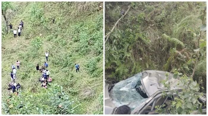 टिहरी : गहरी खाई में गिरी कार, पांच की मौत