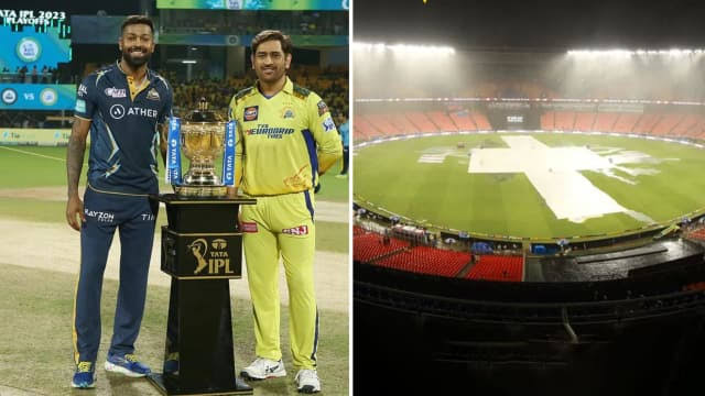 चेन्नई सुपर किंग्स और गुजरात टाइटंस के बीच IPL 2023 का फाइनल अब रिजर्व डे पर होगा। यानि आज होगा