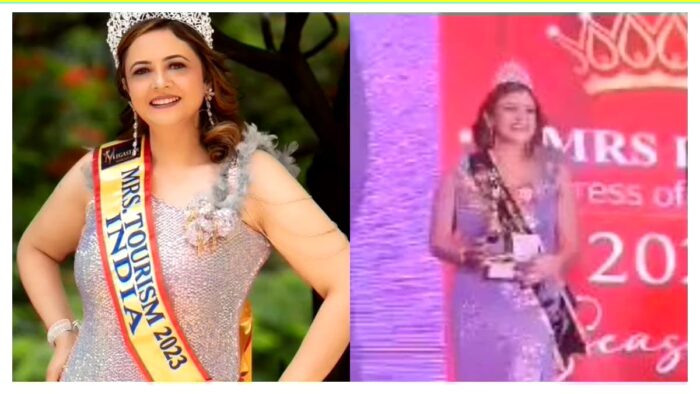 मसूरी की डॉ. मृणालिनी भारद्वाज मिसेज इंडिया की फर्स्ट रनर अप बनीं