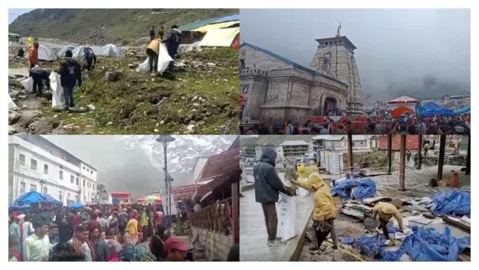 यात्री केदारनाथ की साफ-सफाई से खुश, 40 हजार प्लास्टिक बोतलें एकत्रित हुई