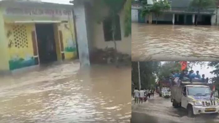 उत्तराखंड में मानसून के कारण स्कूलों में पानी भर गया , जिससे बच्चों की पढ़ाई प्रभावित हो रही है