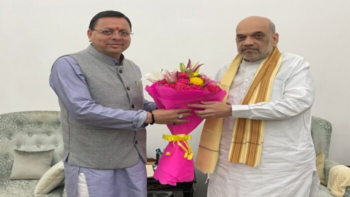 सीएम पुष्कर सिंह धामी ने गृह मंत्री अमित शाह से की मुलाकात, यूसीसी और कैबिनेट में फेरबदल की अटकलें तेज