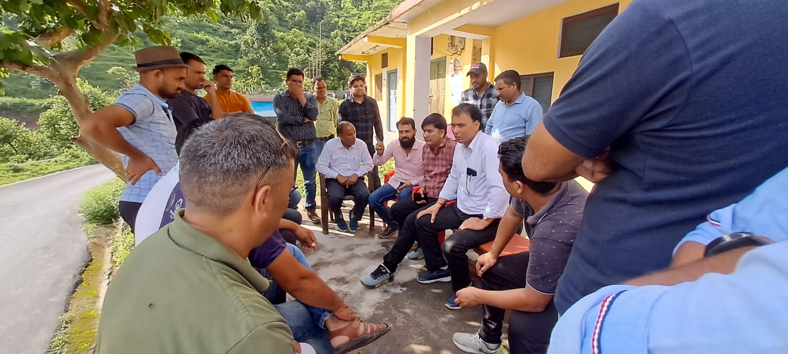 On-site inspection of Yamuna Kandi Pumping Drinking Water Scheme was done by the high level committee, the work is not according to the standards, work will be done again