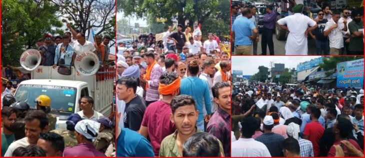 RERA एक्ट का विरोध: हल्द्वानी में रेरा एक्ट के विरोध में किसान ट्रैक्टर लेकर सड़कों पर उतर आए और सड़क जाम कर दी।