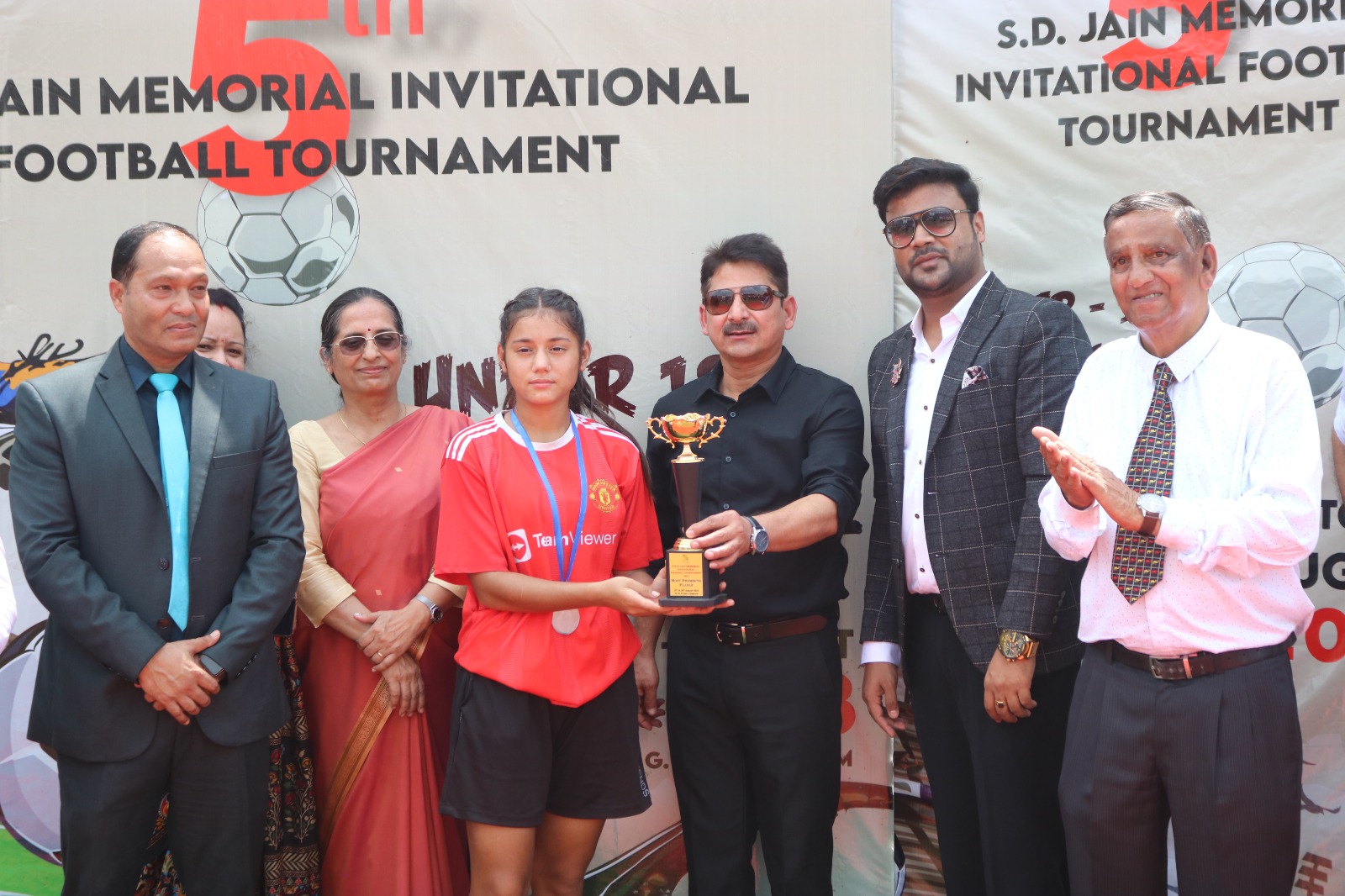5th SD Jain Memorial Football Tournament organized at Tulaj International School