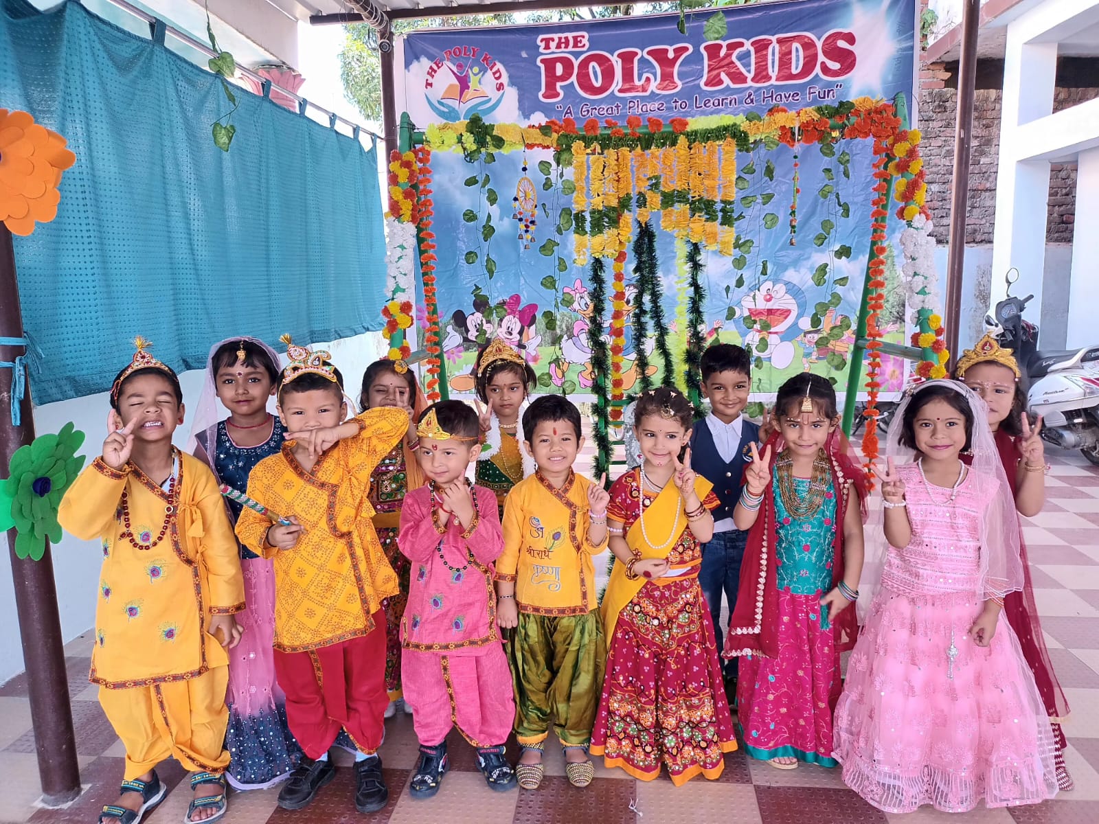 All branches of The Poly Kids Dehradun celebrated Janmashtami.
