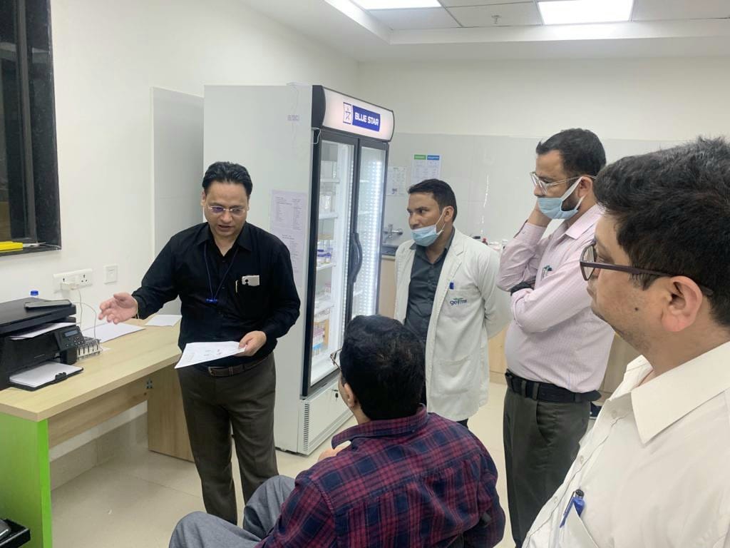 The team inspected various hospitals and pathology labs