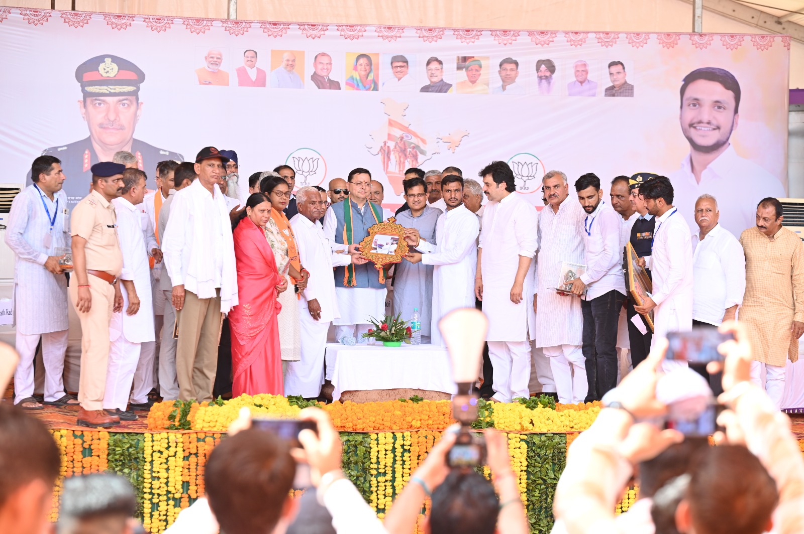Chief Minister participated in the military honor ceremony in Ganganagar Rajasthan