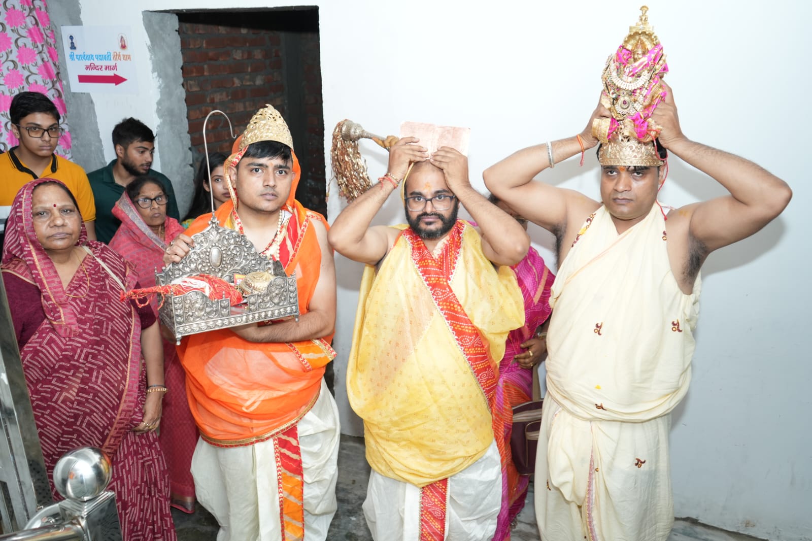 Shri Ji was seated in the new altar