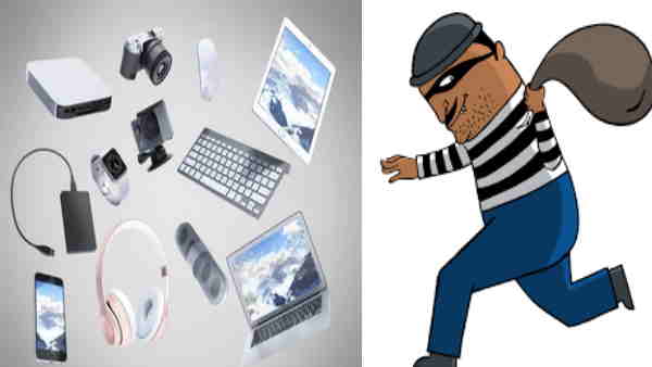 Laptop and goods stolen by cutting window mesh