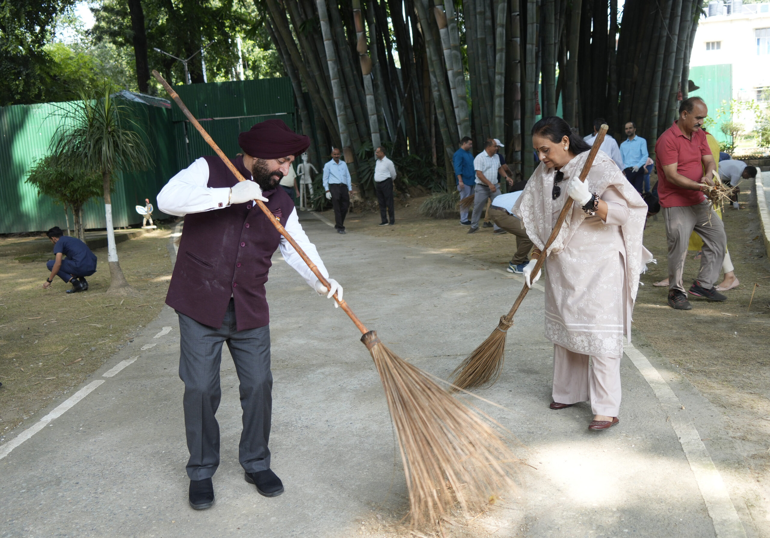 Cleanliness is service campaign organized at Raj Bhavan