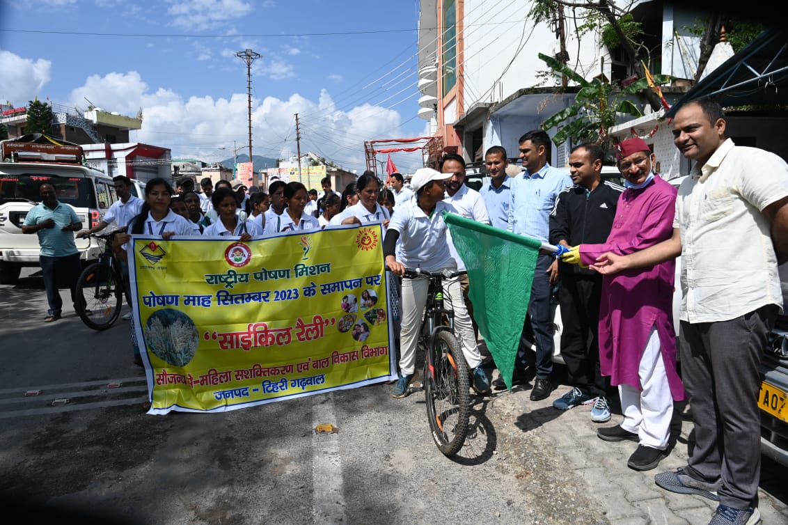 Nutrition campaign took out cycle rally