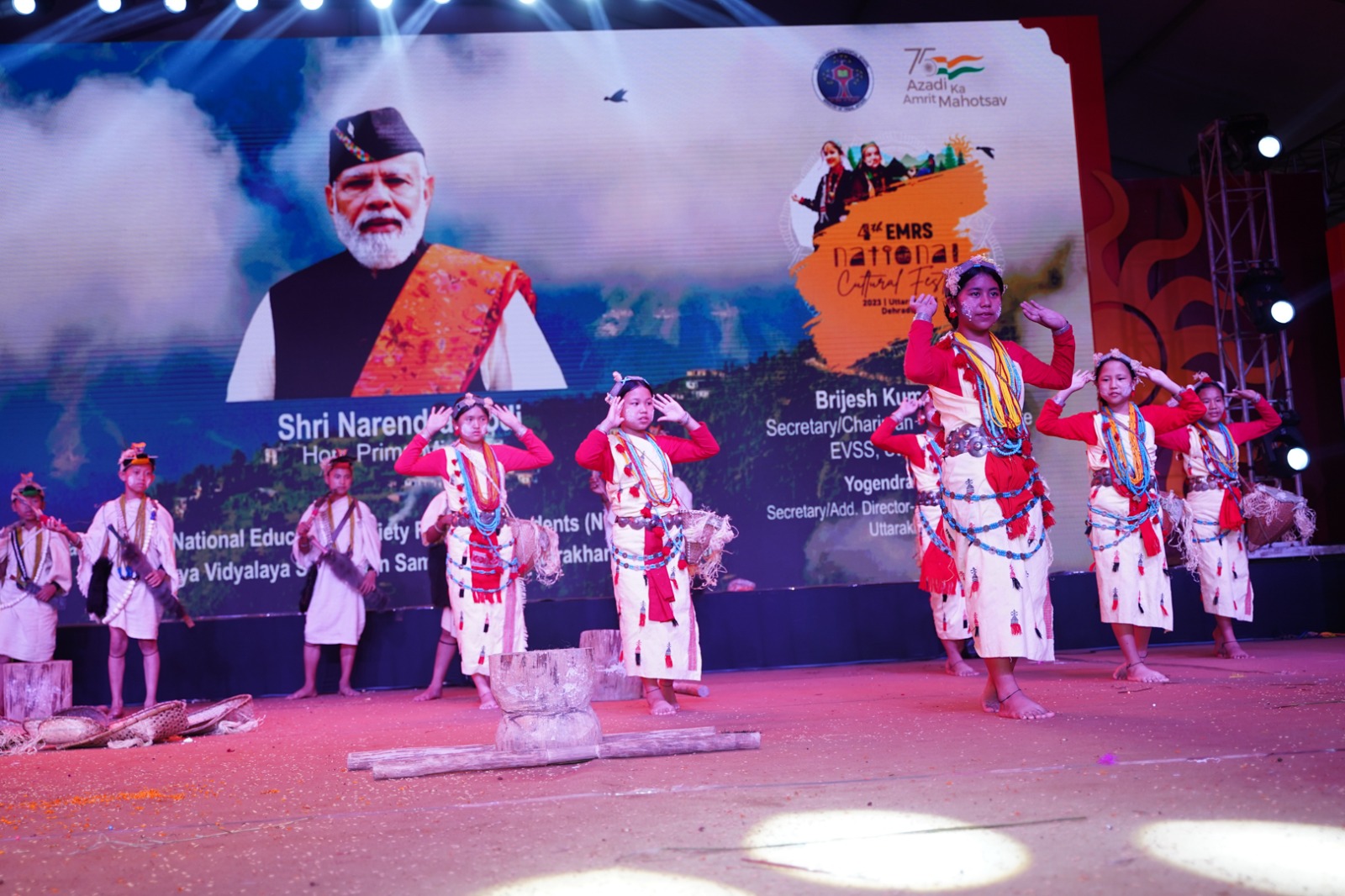 Eklavyans showcased their talent in the 4th EMRS National Cultural Festival