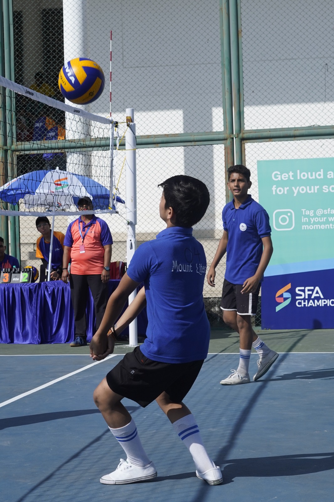 Volleyball remained the center of attraction on the third day of SFA Championship in Dehradun.