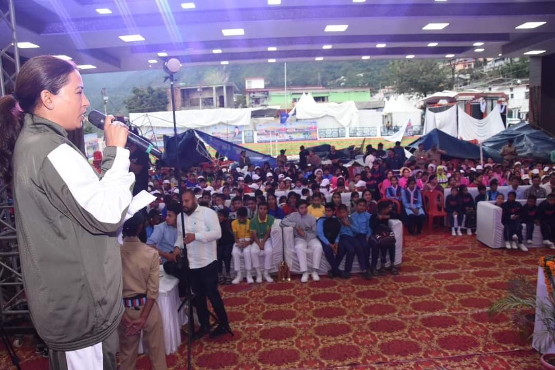 Sports Minister Rekha Arya appealed to the parents to motivate their children towards sports.