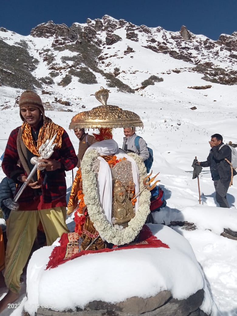 The doors of Fourth Kedar Lord Rudranath are closed for winter.